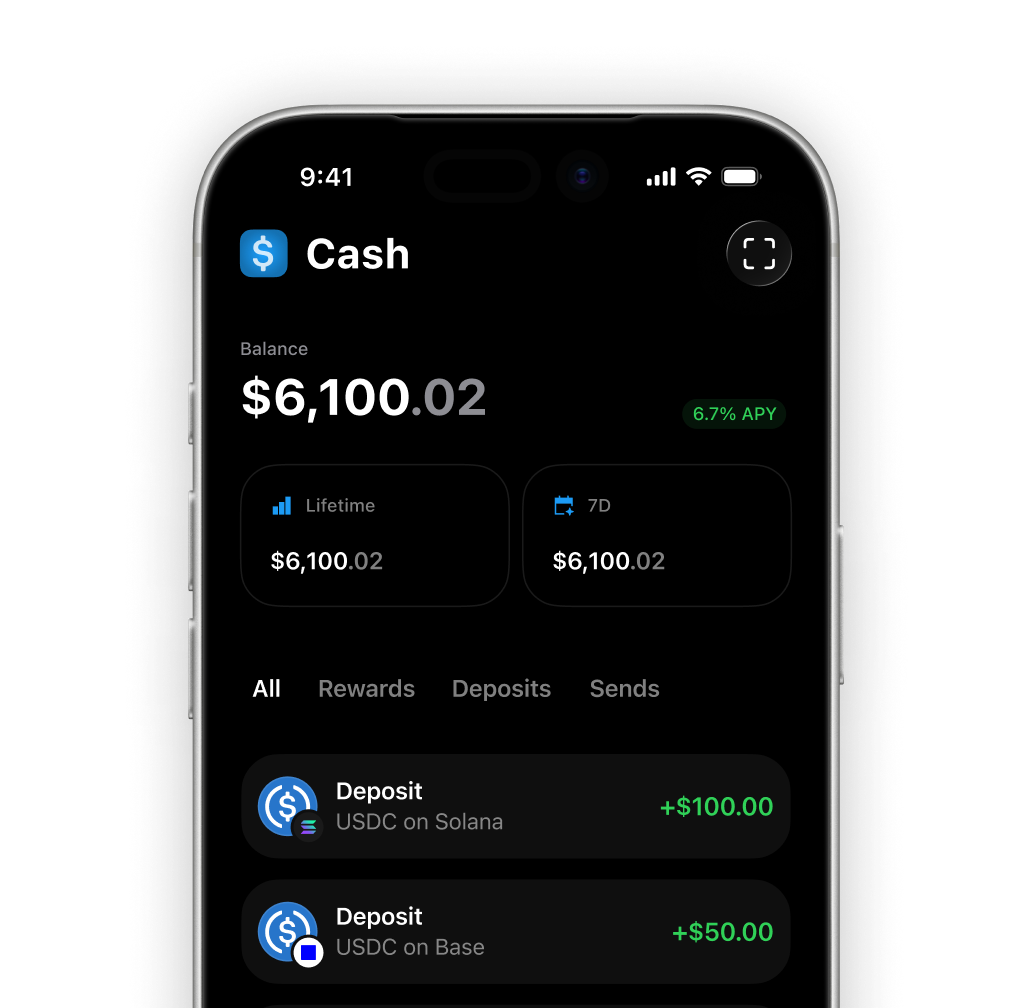 Your cash earns Bitcoin.